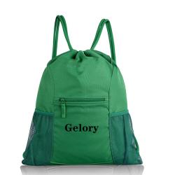 Gelory High Quality Durable Polyester Drawstring Bag For Kids Soccer Sports Bag