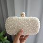 Evening Clutch Bag for Women Pearl Clutch Purse Handbag Wedding Party Bridal Banquet Bag Ladies Purse Evening Bags