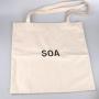 Custom Logo Printing Canvas Fabric Handle Shopping Bag Clothes High Quality Tote Gift Cotton Bag