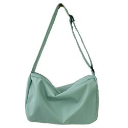 Custom Logo Thick Cotton Canvas Chic School Women Lady Shoulder Bag Eco Friendly Shopping Cotton Crossbody Bag Messenger Bags