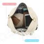 HR647 Fitness Bag for Women with USB Interface Nylon Dry Wet Separation Training Leisure Bag with Adjustable Pull Rod Travel Bag
