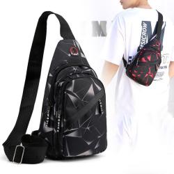 KBW462 Chest Bag Men Ins New Fashion Crossbody Bag Lightweight Outdoor Sports Casual Shoulder Bag Tide