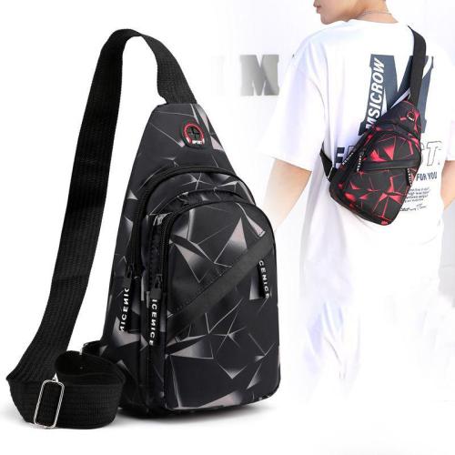 KBW462 Chest Bag Men Ins New Fashion Crossbody Bag Lightweight Outdoor Sports Casual Shoulder Bag Tide