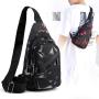 KBW462 Chest Bag Men Ins New Fashion Crossbody Bag Lightweight Outdoor Sports Casual Shoulder Bag Tide