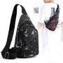 KBW462 Chest Bag Men Ins New Fashion Crossbody Bag Lightweight Outdoor Sports Casual Shoulder Bag Tide