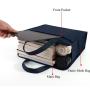 HR158 Men's Business Briefcase Oxford Cloth A4 Data Handheld Document Bag Zipper Customized Logo Office Meeting Document Bag