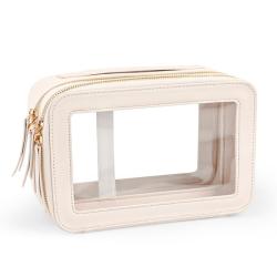 KBW732 Makeup Bag for Women Clear Cosmetic Bags Travel Toiletry Organizer Cute Makeup Case Bag Accessories with Clear Window