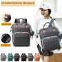 KBW055 New Mommy Diaper Bag Change Station Outdoors Nylon Waterproof Crib Bag Travel Mommy Baby Diaper Backpack Customized Logo