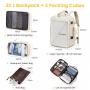 Large 30L Carry On Travel Backpack with 3 Packing Cubes 17.3inch Laptop Business Daypack Large Travel Backpacks for Women