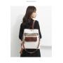 KBW025 2023 Hot Selling Soft Leather Patchwork Backpack for Men and Women Daily Commuting Single Shoulder Bag PU Travel Backpack