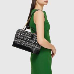 2024 Factory New Customized Vegan Ladies Handbags Hot Sale Chain Tweed Ladies Shoulder Bag Business Women Normal Use Tote Bag