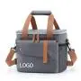 Customized Logo Insulated Thermal Bags Soft Tote Bento Lunch Box Portable Picnic Cooler Bag with Shoulder Strap