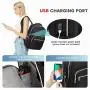 LOVEVOOK 15.6 17 18 in Waterproof Backpack Trendy Anti Theft School Bags For Men Usb College Laptop School Bags For Teenagers