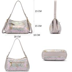REALER Genuine Real Leather Women's Shoulder Hand Bags Snake Pattern Hobos Bag Fashion Ladies Crossbody Purses Women Handbags