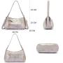 REALER Genuine Real Leather Women's Shoulder Hand Bags Snake Pattern Hobos Bag Fashion Ladies Crossbody Purses Women Handbags