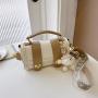 Custom Tote Bag Plush Pendant PU Portable Decorative Zipper Single Shoulder Chain Niche Design Plus Logo