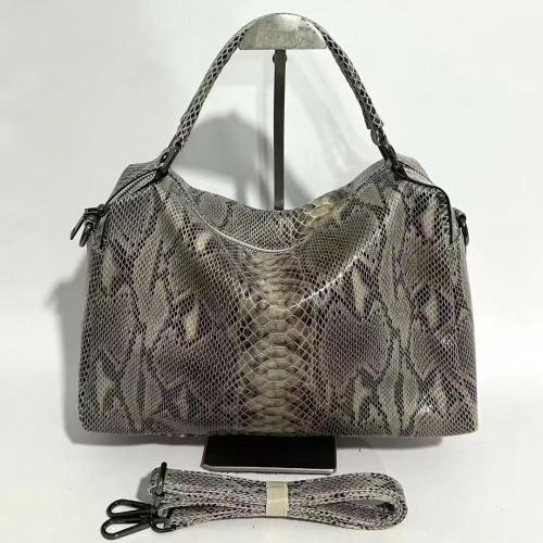 REALER 2024 OEM ODM Custom Snake Pattern Tote bags PU Leather womens Shoulder Bags Ladies Totes Hand bags luxury women handbags