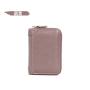 Customize Fashional Real Leather Name Id Holder Rfid Blocking Multiple Zip Bank Credit Card Holders Wallet Case