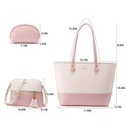 Custom Fashion 3pcs/set Designer Wholesale PU Leather Ladies Shoulder bag Luxury Purse and Handbags Set Stylish Women Tote Bag
