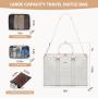 LOVEVOOK Quilted Design 4 in 1 Travel duffle Bag Overnight Bag with packing cubes Wide-Open Stylish Weekender Bag for Women 2024