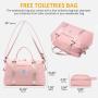 2023 LOVEVOOK 2pcs Cute Waterproof Custom Weekender Gym Overnight Duffel Bag with Toiletry Pouch Men Women Travel Luggage Bags