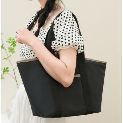 ZWY085 Wholesale New Women Solid Color Canvas Tote Bag Daily Casual Lightweight Shopping Bag Work Travel Organizer Shoulder Bag
