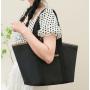 ZWY085 Wholesale New Women Solid Color Canvas Tote Bag Daily Casual Lightweight Shopping Bag Work Travel Organizer Shoulder Bag