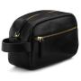 Personalized Gift Leather Makeup Shaving Organizer Bag Travel Shave Kit Dopp
