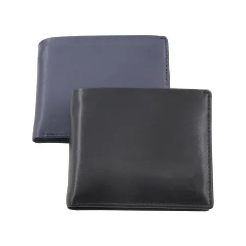 Custom logo mens wallets slim pu leather blocking wallet smart rfid men leather wallet