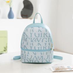2024 Women's Small Schoolbag for Foreign Trade New Fashionable Letter Printed Casual Multi-Use Shoulder Bag Lady Style