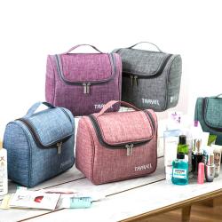 2024 Custom Large Hanging Cosmetic Bag Organizer Beauty Makeup Wash Cases Travel Necessary Toiletry Tools Storage Women