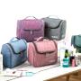 2024 Custom Large Hanging Cosmetic Bag Organizer Beauty Makeup Wash Cases Travel Necessary Toiletry Tools Storage Women