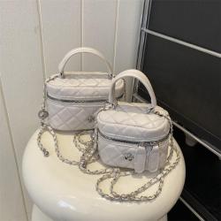 Rhombic grid embroidered thread fashionable mini small bag for women, handbag, new style for summer, shoulder crossbody