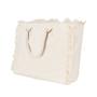 New Listing DIY Custom Large Designer Ladies Female Single Shoulder Hand Bag Plain tassel canvas Totes Bag