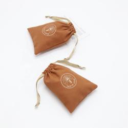 Customized Recycled Gift Cotton Linen Drawstring Dust Bag High Quality Cotton Perfume Packaging Makeup Cosmetic Pouch