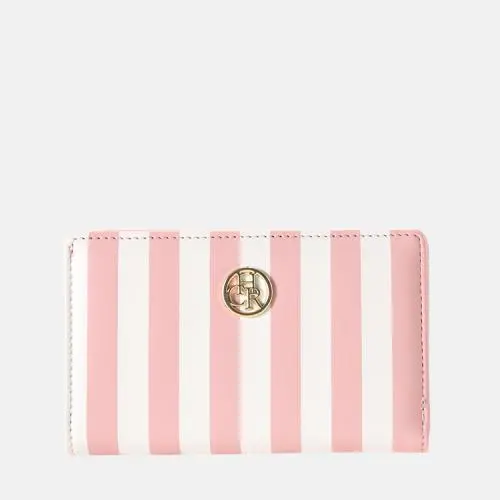 SUSEN CHRISBELLA ODM OEM New Arrival 2024 hot sale wholesale Pu Leather custom striped coin purse designer women's wallets