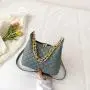 Diamond Shaped Lattice Bag For Woman Large Capacity Underarm Bag Pure Color Chain Women's Shoulder Bag JY1110