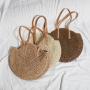 OEM373 Fashion Straw Beach Bag Vintage Handmade Woven Shoulder Bag Raffia Rattan Bags Bohemian Summer Vacation Casual purse