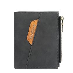 OEM087 Fashion Bifold Man Wallet Black Change Photo Small Wallet Korean Designer Minimalist Purses Cards Short Purse