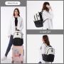LOVEVOOK Fashion Custom Logo Men Laptop Backpack Canvas 15.6 Computer Backpack Bookbags Anti-theft College Student School Bags