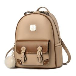 2024 Fashion velvet women's Leisure Bags laptop Women's Leather hiking Backpack For School