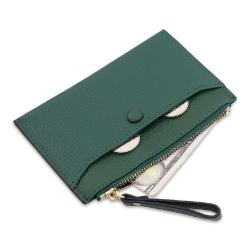 Fashionable Card Holder Wallet Classic Luxury ID Window RFID Blocking Bifold Credit Card Holder with Zipper Coin Pocket