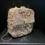 New bow gift box with diamond inlaid small square bag evening bag