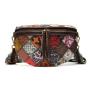 Small Women's Crossbody Bag Embossed Leather Splicing Should Bag For Girls