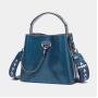 2024 Custom Oiled Waxed Genuine Leather Handbag For Women Luxury Bucket Bag
