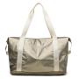 Custom large capacity women gym waterproof travel organizer sports duffel tote bags with shoe compartment