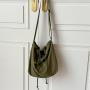 New large-capacity simple student messenger bag all-match one-shoulder dumpling bag nylon casual pleated tote bag