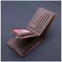 Short men's thick zippered multi slot leather clip