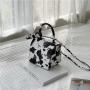 New Products Women's Handbag Fashion Popular One Shoulder Cross-body Bag Cute Animal Pattern Square Box Bag