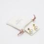 Hot Stamping Mini Faux Suede Necklace Bracelet Packaging Pouch Luxury Microfiber Drawstring Earring Jewelry Bag